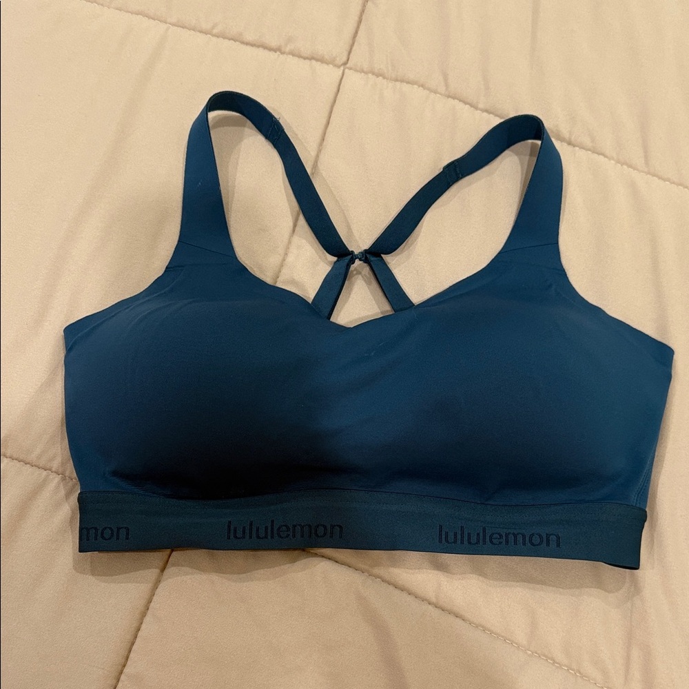 lululemon Deep Teal Sports Bra 34DD